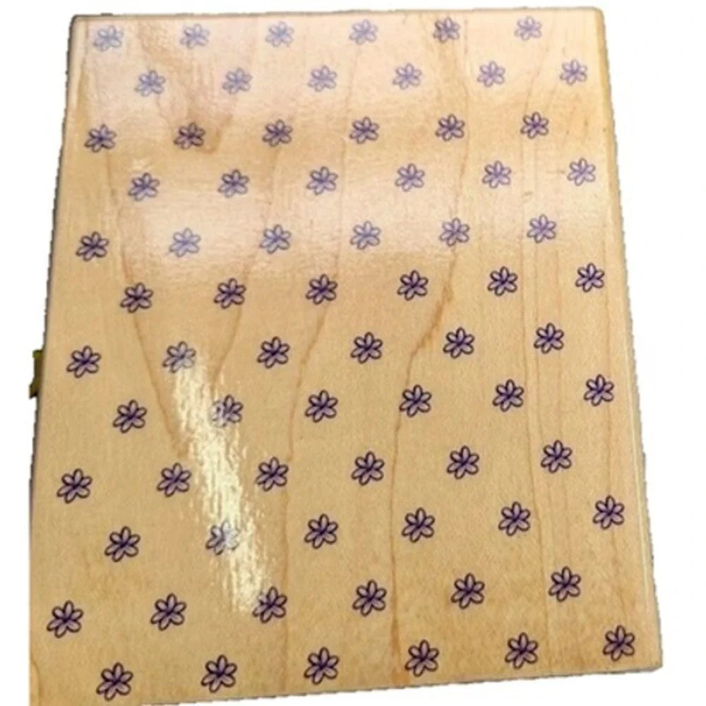 Hero Arts Flower Background S1710 Rubber Stamp Wood #A2